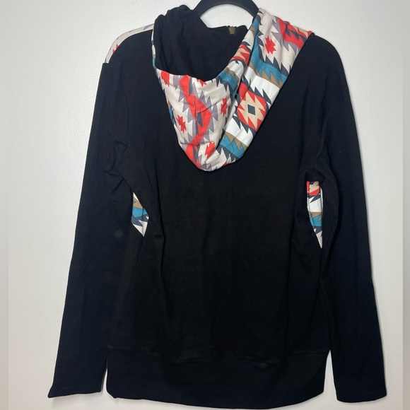 Ampersand Avenue Half Zip Sweatshirt Let’s Be Happy Large NWT - Picture 4 of 7